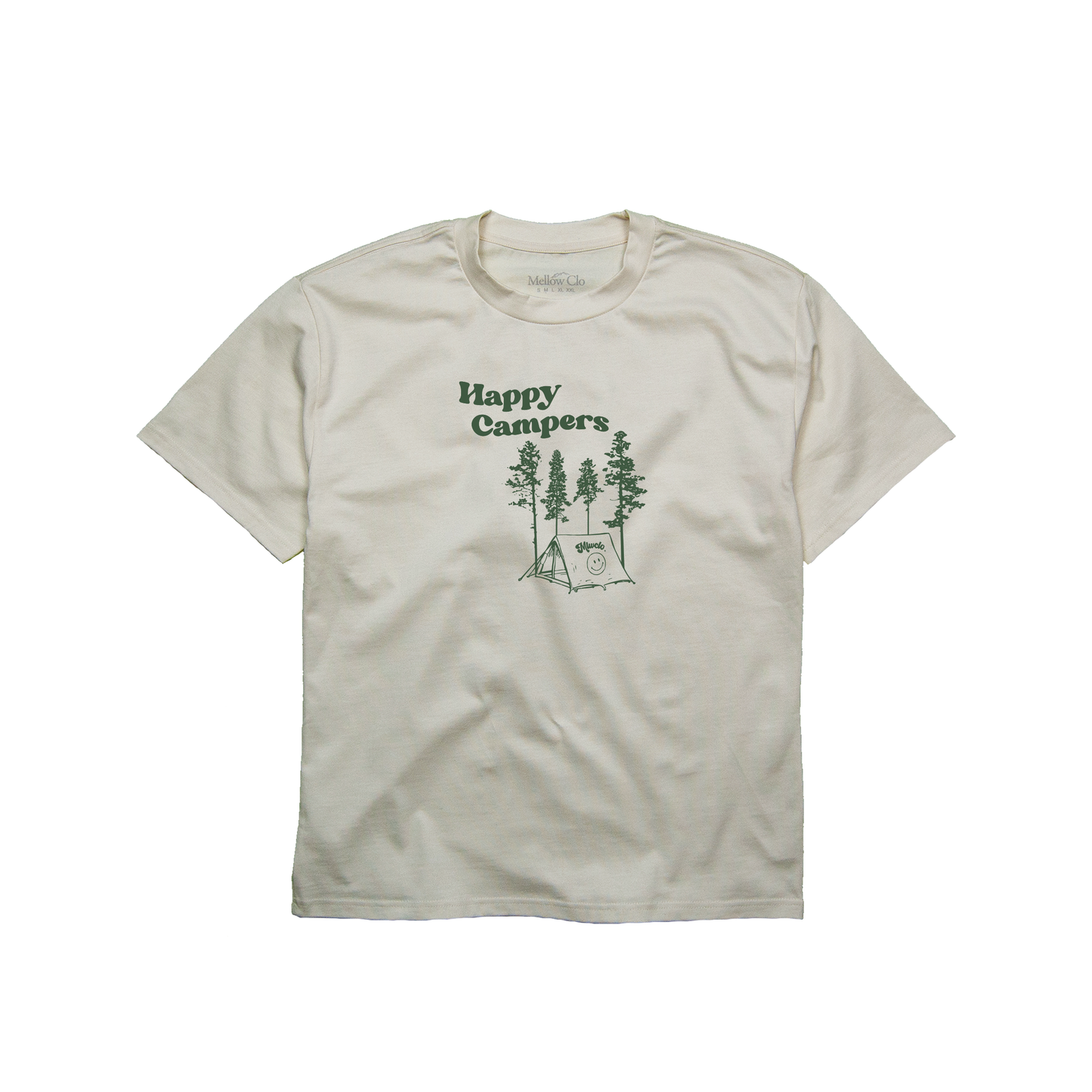 Happy Campers Tee Ecru