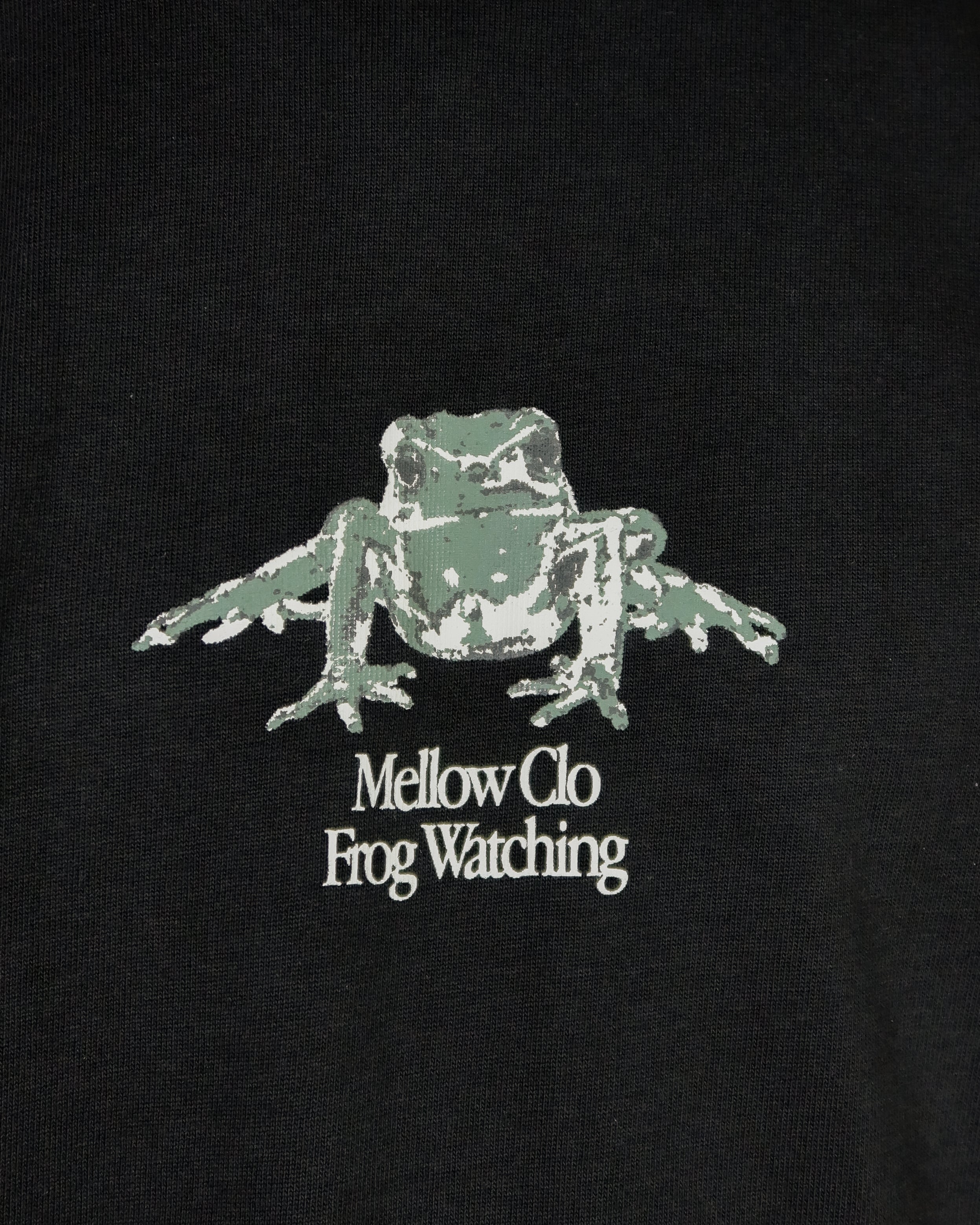 Frog Watching Tee Black