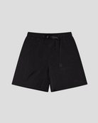 Black shorts on a light gray background